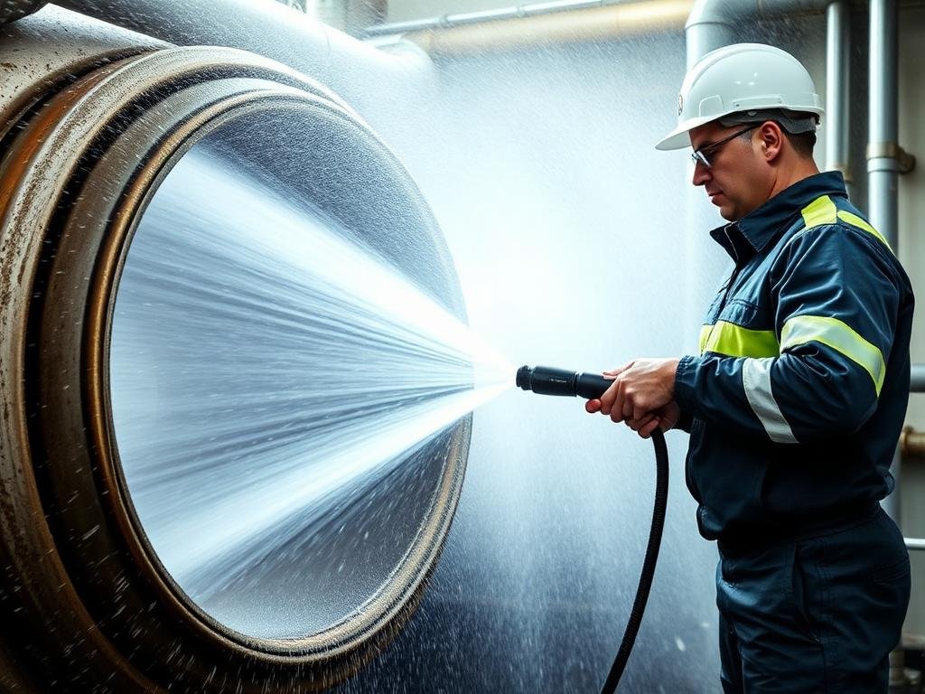 Equipamento profissional de hidrojateamento de alta pressão